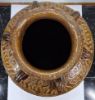 Gambar Guci Cokelat Tinggi Motif Akar Pohon
