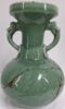Gambar Green Celadon Onion-shape Vase with Double Dragon Handle