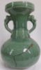 Gambar Green Celadon Onion-shape Vase with Double Dragon Handle