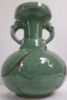Gambar Green Celadon Onion-shape Vase with Double Dragon Handle