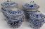 Gambar Blue and White Gamching with Dragon Design