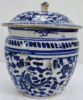 Gambar Blue and White Gamching with Dragon Design