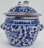 Gambar Blue and White Gamching with Dragon Design