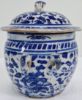 Gambar Blue and White Gamching with Dragon Design