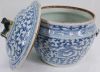 Gambar Blue and White Gamching with Sweatpea Design