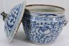 Gambar Blue and White Gamching with Sweatpea Design