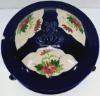 Gambar Gamcheng Biru Motif Kembang Merah