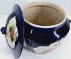 Gambar Gamcheng Biru Motif Kembang Merah