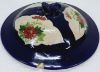 Gambar Gamcheng Biru Motif Kembang Merah