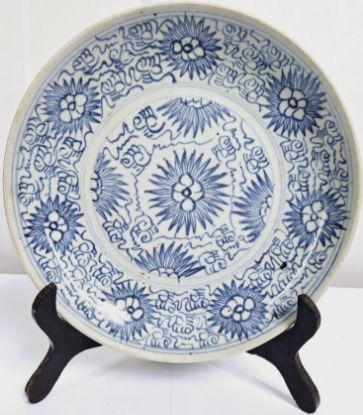 Gambar Piring Antik Cina Biru Putih