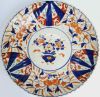 Gambar Japanese Imari Plate with A Bouquet Flower on the Vase Design
